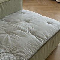 Natural Hemp filled Sofa Protector in cotton Stripe fabric for Dogs Cats Machine Washable Sofa & Couch Slipcovers Custom made sizes