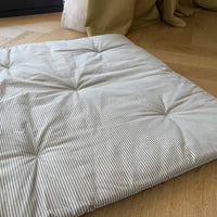 Natural Hemp filled Sofa Protector in cotton Stripe fabric for Dogs Cats Machine Washable Sofa & Couch Slipcovers Custom made sizes