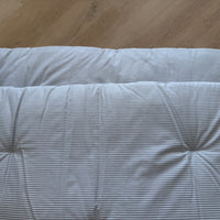 Natural Hemp filled Sofa Protector in cotton Stripe fabric for Dogs Cats Machine Washable Sofa & Couch Slipcovers Custom made sizes