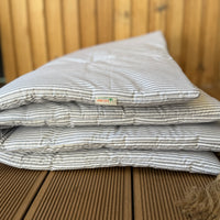 Natural Hemp filled Sofa Protector in cotton Stripe fabric for Dogs Cats Machine Washable Sofa & Couch Slipcovers Custom made sizes