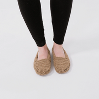 Hemp slippers natural non-dyed hemp yarn