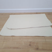 Zabuton cover Linen natural cover with zipper, unfulfilled linen case size 23"x35" without stitches