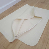 Zabuton cover Linen natural cover with zipper, unfulfilled linen case size 23"x35" without stitches