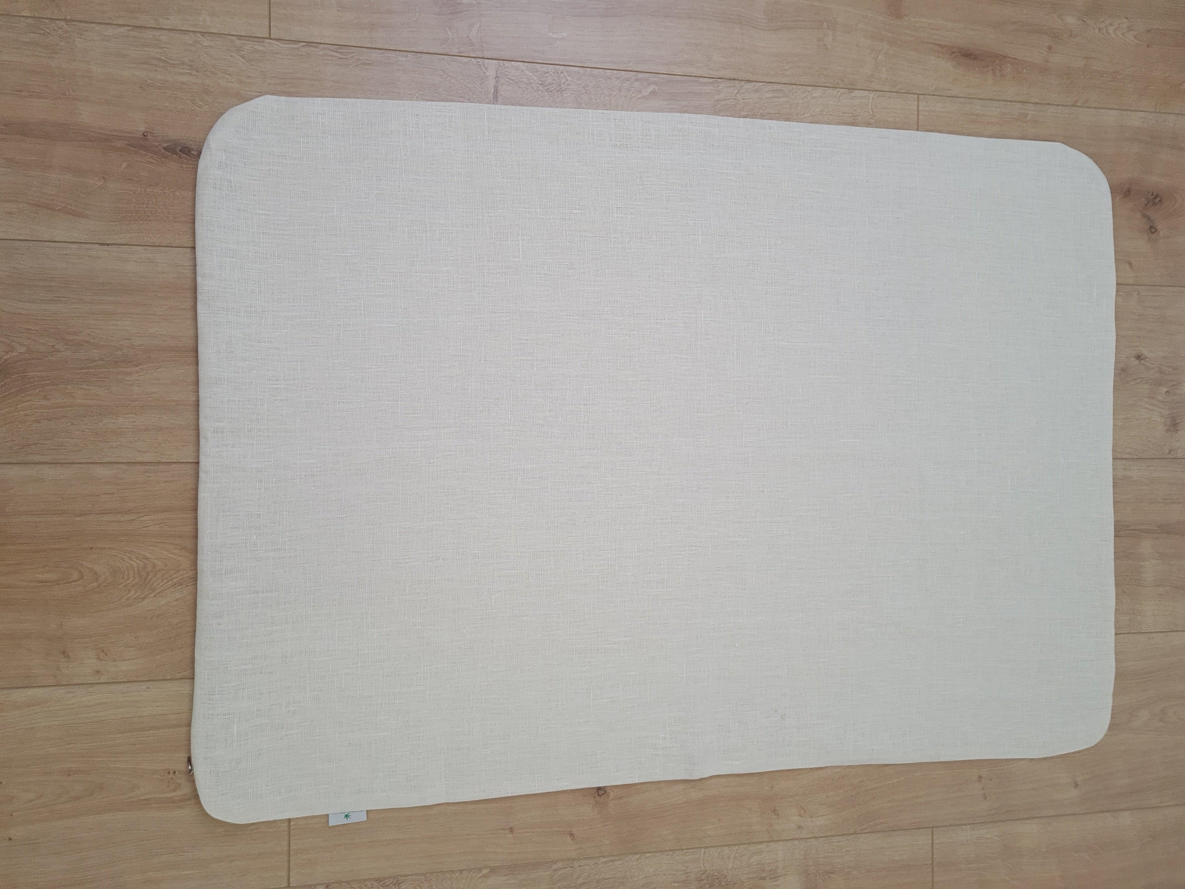 Zabuton cover Linen natural cover with zipper, unfulfilled linen case size 23"x35" without stitches