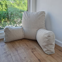 Hemp seat cushion filled organic hemp fiber filling with removable natural zippered cover