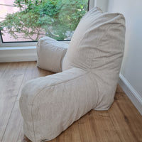 Hemp seat cushion filled organic hemp fiber filling with removable natural zippered cover