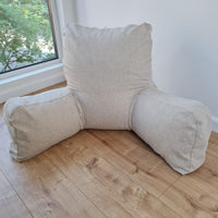 Hemp seat cushion filled organic hemp fiber filling with removable natural cotton zippered cover
