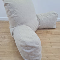 Hemp seat cushion filled organic hemp fiber filling with removable natural zippered cover