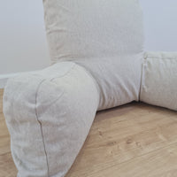 Hemp seat cushion filled organic hemp fiber filling with removable natural zippered cover