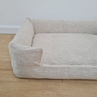 Organic Hemp Pet Bed Removable Washable Natural Linen Cover Bed Filled Organic Hemp Fiber Filler - Dog Cat Pet Bed Cots Mat Cover