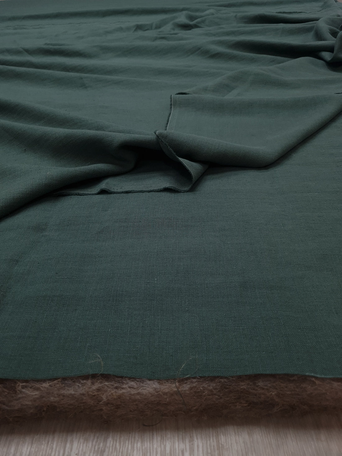 Organic HEMP Linen Comforter 300 gr.m2 Blanket Duvet Insert Linen fabric filled organic Hemp fiber in Forest Green linen Full Twin Queen King Custom Size