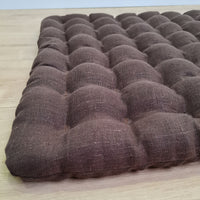 Floor cushion with Buckwheat hulls 23"x35" in linen/Meditation cushion for Yoga studio/ zabuton Organic Massage Natural Pillow seat