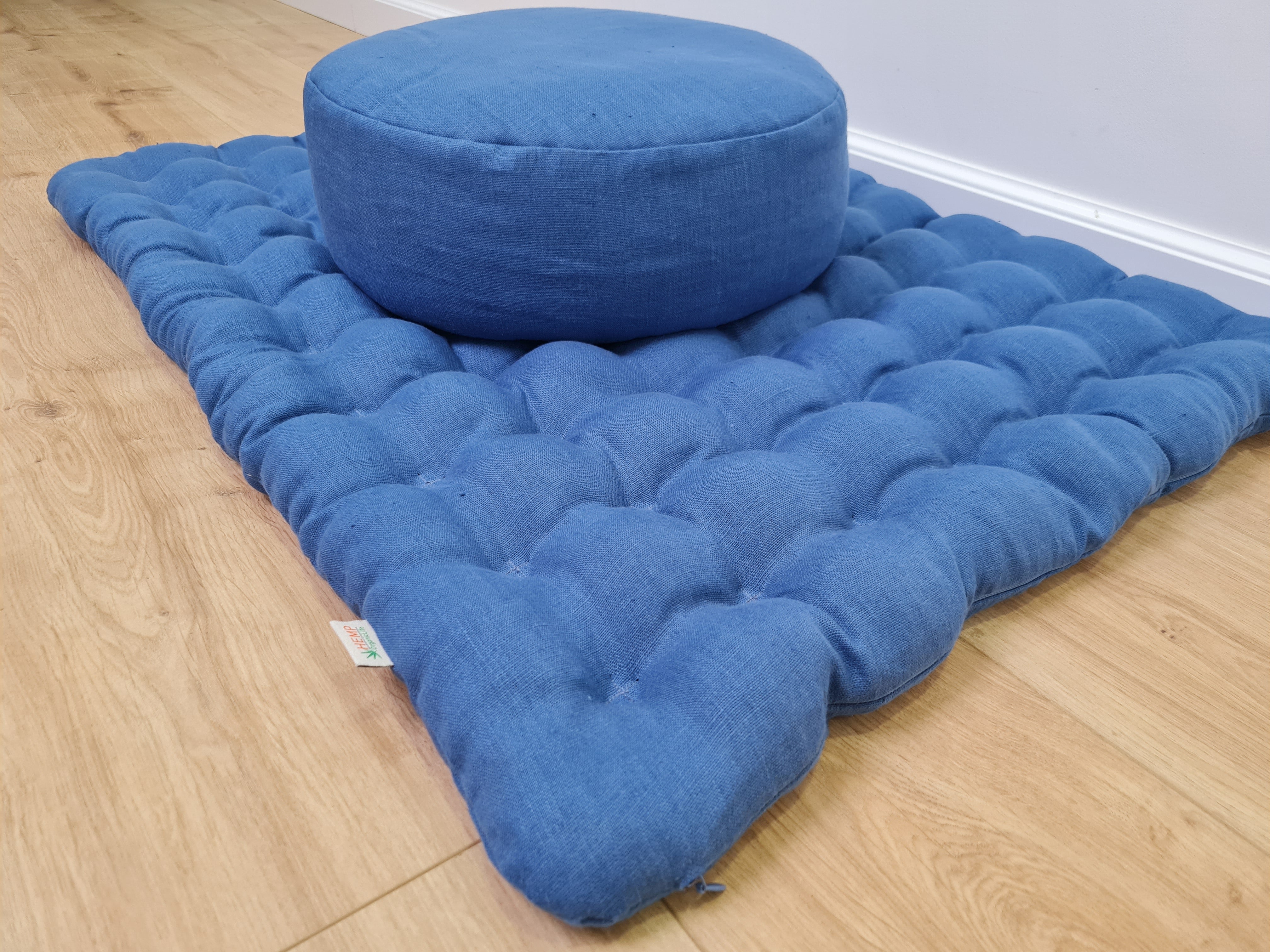 Meditation Set Zafu & Zabuton with Buckwheat hulls Meditation pillow Meditation cushion Meditation pouf Zen cushion Meditation Space Yoga