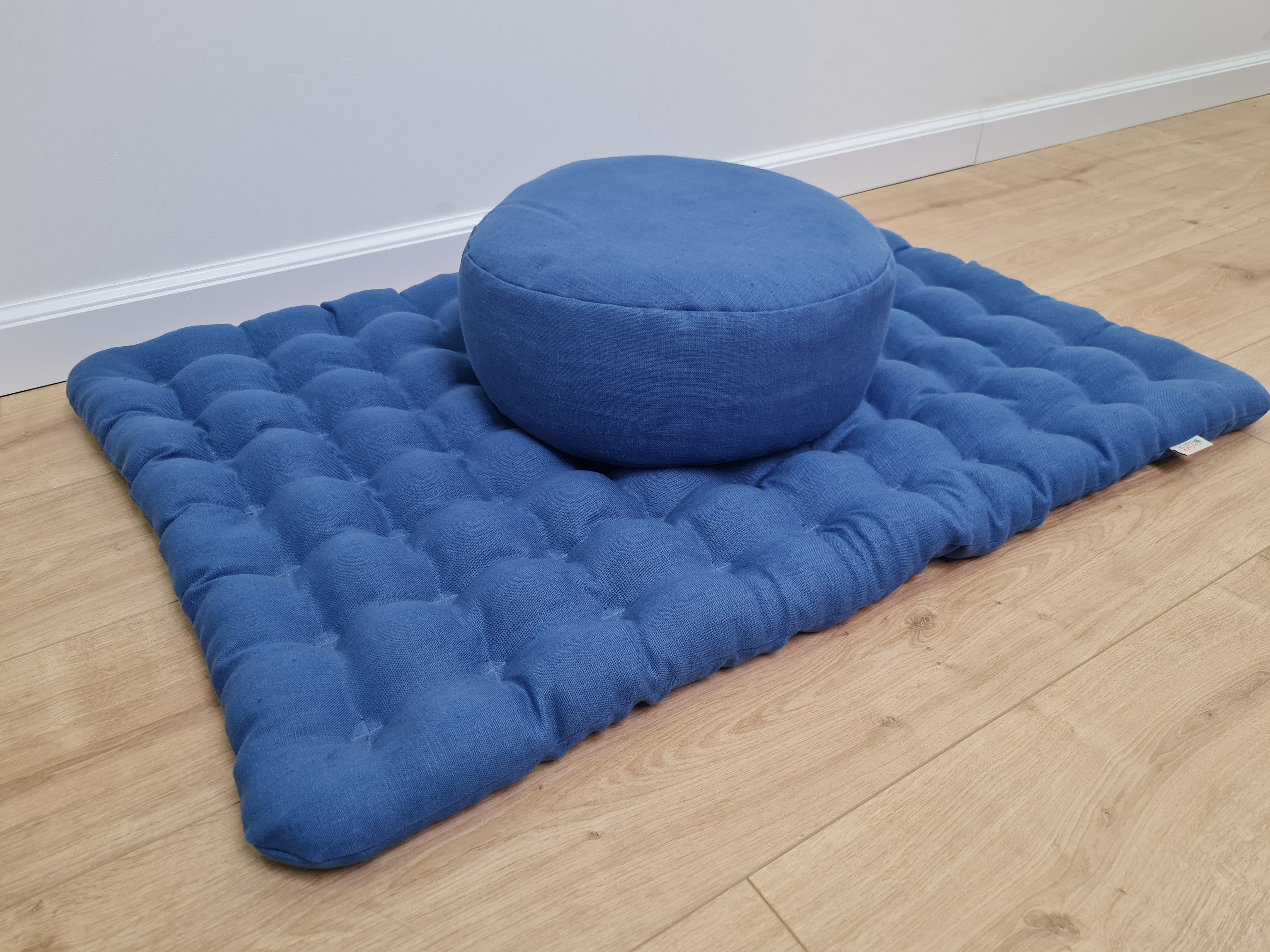 Meditation Set Zafu & Zabuton with Buckwheat hulls Meditation pillow Meditation cushion Meditation pouf Zen cushion Meditation Space Yoga