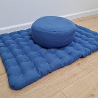 Meditation Set Zafu & Zabuton with Buckwheat hulls Meditation pillow Meditation cushion Meditation pouf Zen cushion Meditation Space Yoga