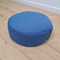 Zafu Linen floor cushion with Buckwheat hulls /Organic Meditation cushion/buckwheat/ pillow seat/Meditation cushion for Yoga studio