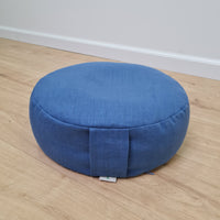 Zafu Linen floor cushion with Buckwheat hulls /Organic Meditation cushion/buckwheat/ pillow seat/Meditation cushion for Yoga studio