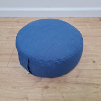 Zafu Linen floor cushion with Buckwheat hulls /Organic Meditation cushion/buckwheat/ pillow seat/Meditation cushion for Yoga studio