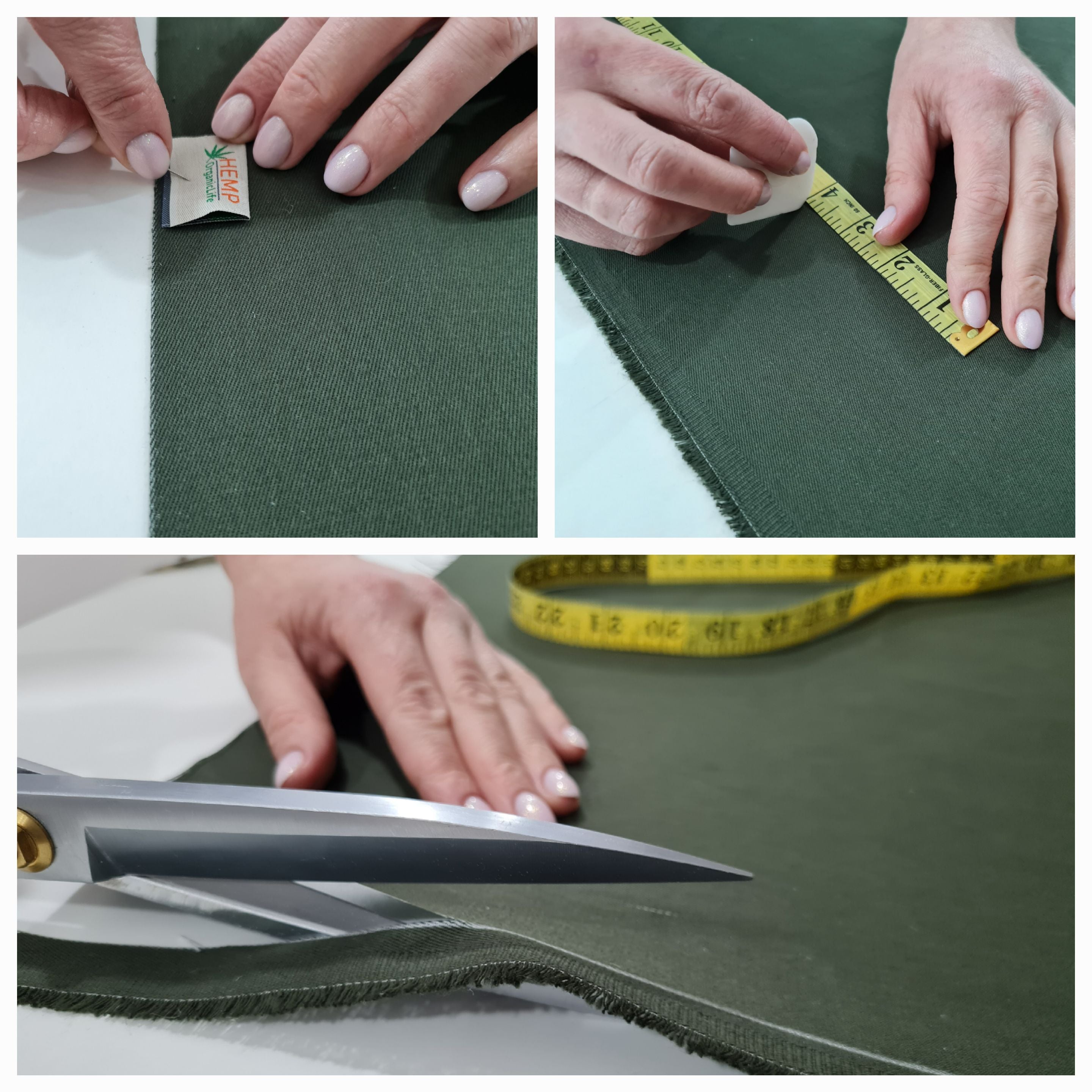 48"x80" (122x200cm) HEMP shikibuton 6” thick mat in natural dark green Cotton fabric