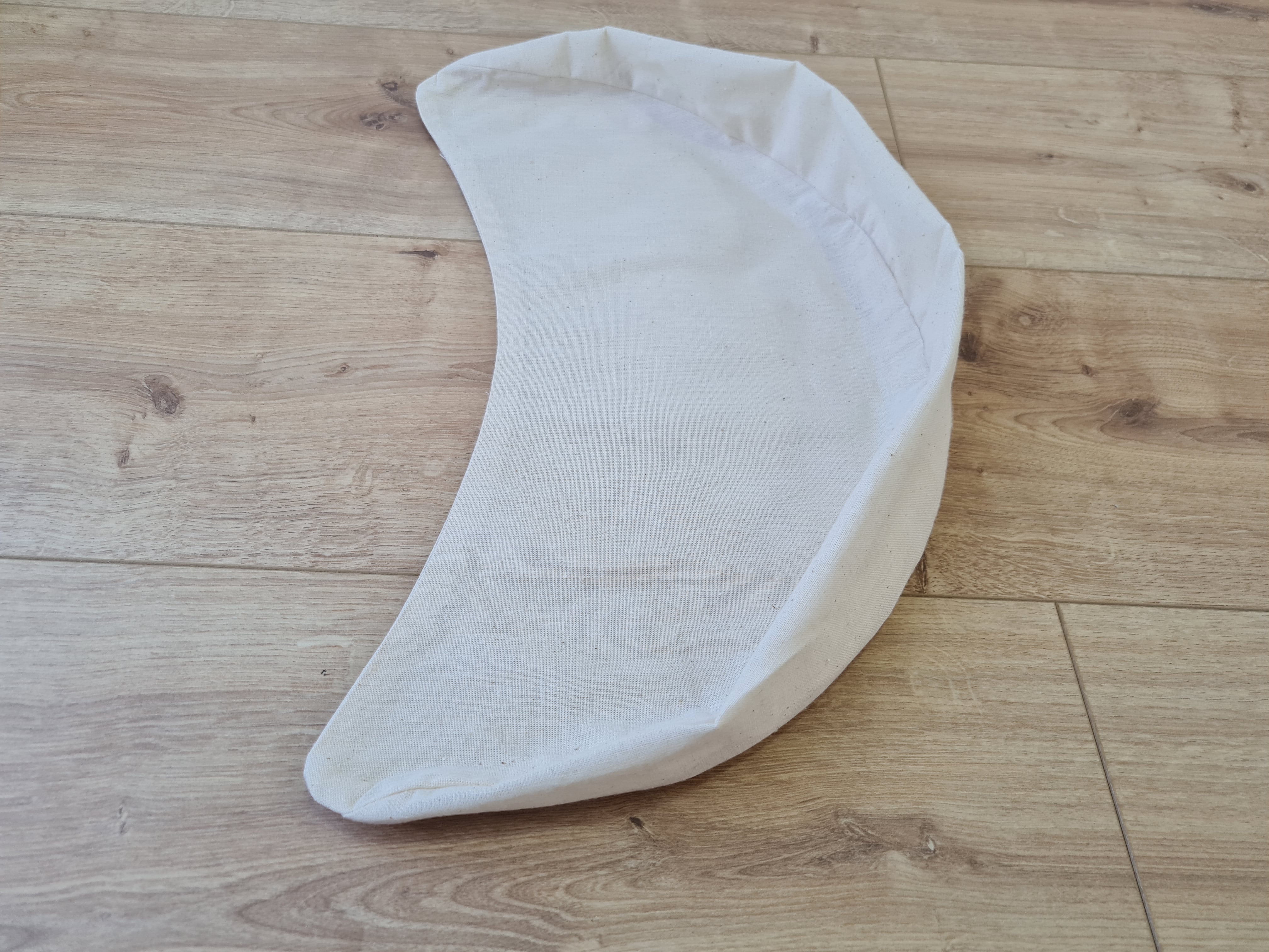 Cotton non-dyed inner cover with zipper for Crescent cushion