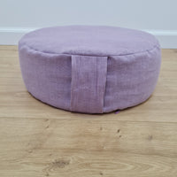 Linen Meditation floor cushion with Buckwheat hulls / Zafu pillow seat/Meditation Yoga
