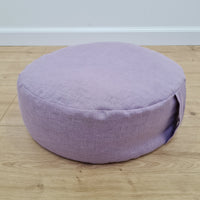 Linen Meditation floor cushion with Buckwheat hulls / Zafu pillow seat/Meditation Yoga