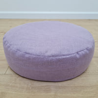 Linen Meditation floor cushion with Buckwheat hulls / Zafu pillow seat/Meditation Yoga