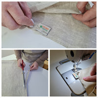 HEMP pet bed in natural non-dyed variegated gray linen fabric filled organic HEMP Fiber - mat carpet - house for cats organic