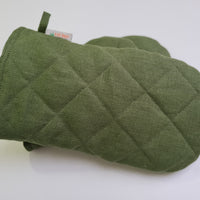 Natural Hemp Linen Oven Mitt and Pot Holder Set Filled unique Hemp fiber filling Pot holders Gloves Housewarming gift