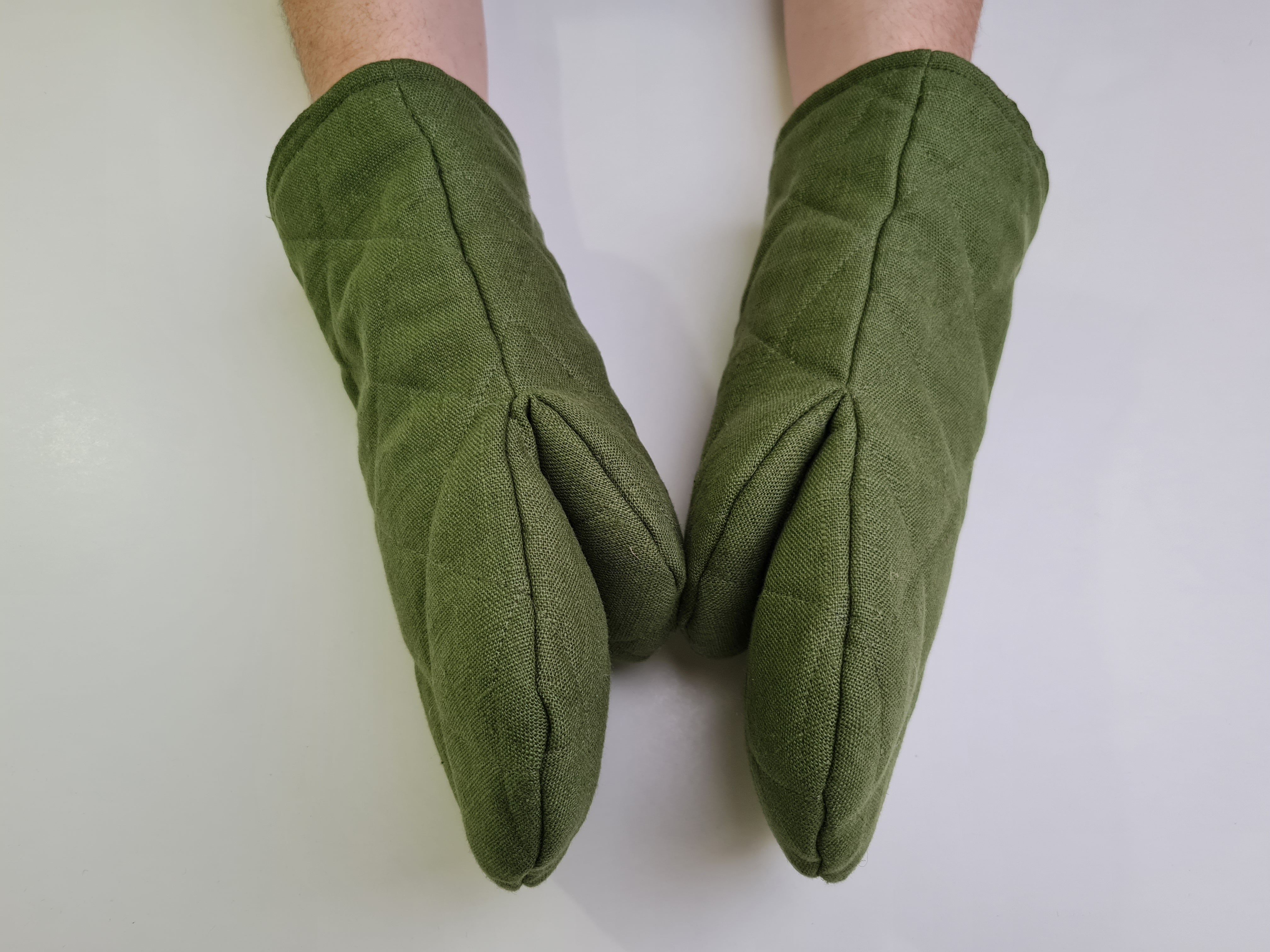 Natural Hemp Linen Oven Mitt and Pot Holder Set Filled unique Hemp fiber filling Pot holders Gloves Housewarming gift