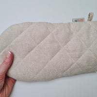 Natural Hemp Linen Oven Mitt and Pot Holder Set Filled unique Hemp fiber filling Pot holders Gloves Housewarming gift