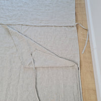 Linen Single Sleeping Bag Liner with Zipper for Camping Hiking Hostel Travel non-dyed linen fabric custom made