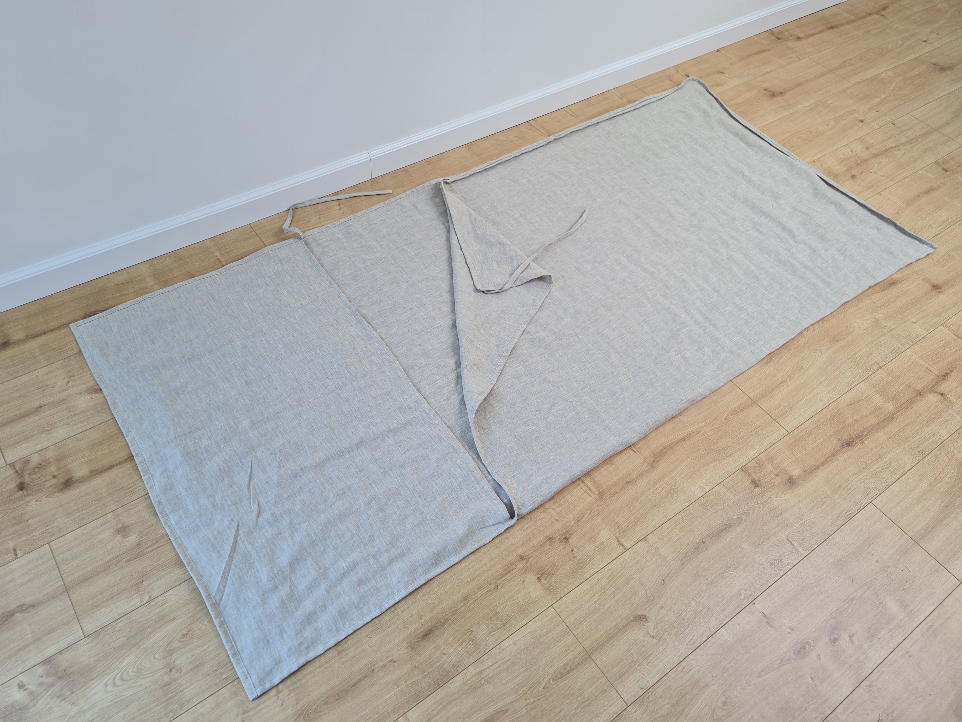 Linen Single Sleeping Bag Liner with Zipper for Camping Hiking Hostel Travel non-dyed linen fabric custom made