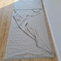 Linen Single Sleeping Bag Liner with Zipper for Camping Hiking Hostel Travel non-dyed linen fabric custom made