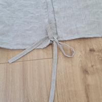 Linen Single Sleeping Bag Liner with Zipper for Camping Hiking Hostel Travel non-dyed linen fabric custom made