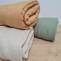 Kinder Garden Hemp Linen Sleep Bag with Pillow School Nap Mat Kids Organic Hemp Fiber Filling in Linen Fabric blanket quilt, hand made