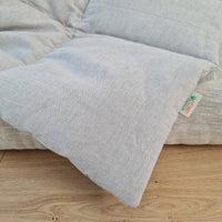 Gift for dog HEMP Dog Blanket filled HEMP Fiber in Natural Linen Fabric Dog Blanket Cover personalised for bed dog mat cover Christmas Gift - in sewing with squares