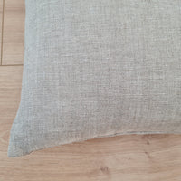Hemp Linen Throw Pillow with Cover Filled HEMP Fiber filler in Natural Linen zipped Cover Throw Decorative Cushion
