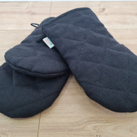 Natural Hemp Linen Oven Mitt and Pot Holder Set Filled unique Hemp fiber filling Pot holders Gloves Housewarming gift
