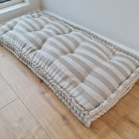 Hemp Linen Floor cushion filled organic hemp fiber filling / floor pillow Pillow seat/Meditation Yoga /Natural