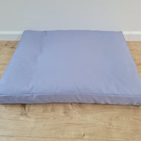Hemp Pet Mat Pad Cushion Removable Cotton Water Repellent Cover in blue Color Washable Organic Hemp Fiber Filler in Cotton Fabric Padded Dog