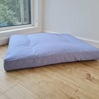 Hemp Pet Mat Pad Cushion Removable Cotton Water Repellent Cover in blue Color Washable Organic Hemp Fiber Filler in Cotton Fabric Padded Dog