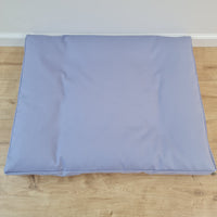 Hemp Pet Mat Pad Cushion Removable Cotton Water Repellent Cover in blue Color Washable Organic Hemp Fiber Filler in Cotton Fabric Padded Dog