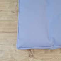 Hemp Pet Mat Pad Cushion Removable Cotton Water Repellent Cover in blue Color Washable Organic Hemp Fiber Filler in Cotton Fabric Padded Dog