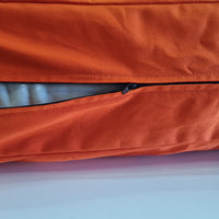 Cover with zipper for 3" (8 cm) shikibuton / topper Natural Сotton Fabric Custom size