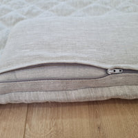 Organic HEMP Dog protector mat bed on a sofa Natural non-dyed linen fabric filled organic HEMP Fiber - mat carpet - house for cats organic