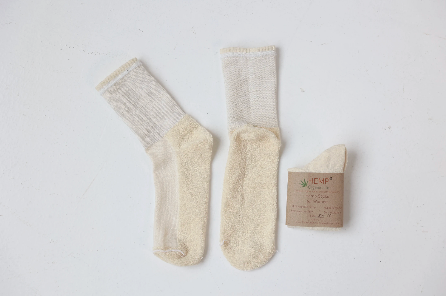 Warm Hemp Socks with Soft Terry Cushioning Set of 6 Cozy Hemp Socks for women Warmth You Can Feel