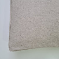 Special listing for Sutherland Archibald four hemp cushions with removable covers in natural undyed linen fabric in grey shade