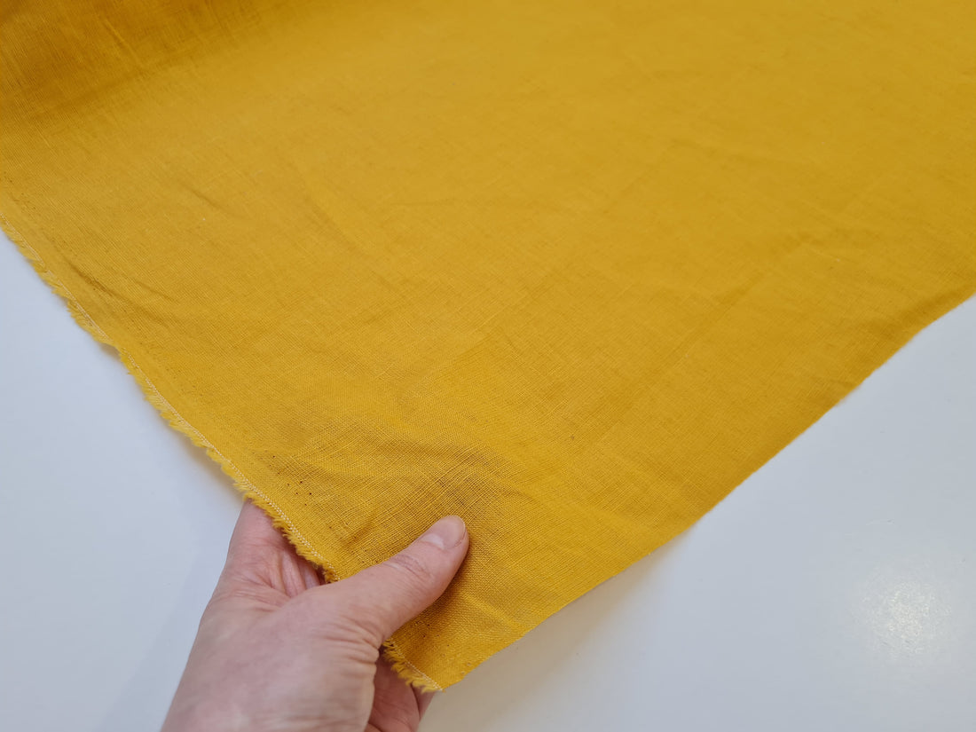 Hemp Linen Play Mat filled HEMP Fiber in Natural Linen fabric Light Yellow Mustard Blanky padded