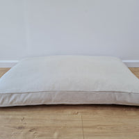 Natural Hemp Pet Mat Pad Cushion Removable Washable Hemp Cover Organic Hemp Fiber Filler in Natural non-dyed Hemp Fabric